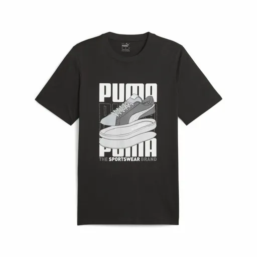 Camisola de Manga Curta Homem Puma Graphiccs Sneaker Preto