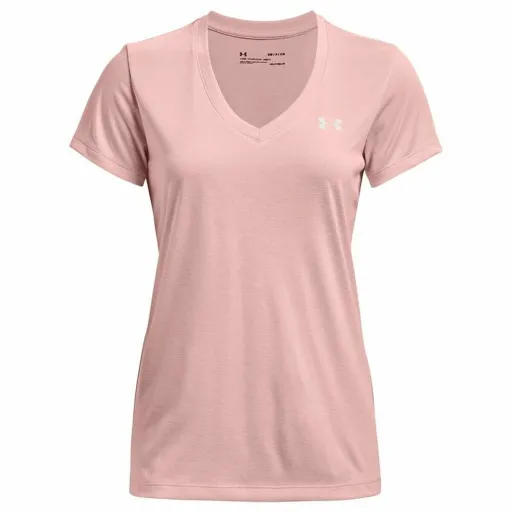 T-Shirt de Desporto de Manga Curta Under Armour Tech SSV Cor de Rosa