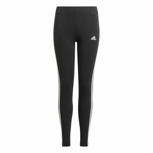 Leggings de Desporto Infantis Adidas Essentials 3 Stripes Preto