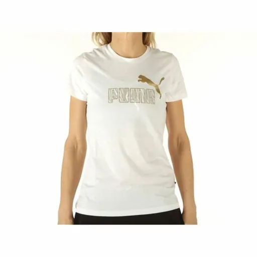 Camisola de Manga Curta Mulher Puma Graphic Tee Branco