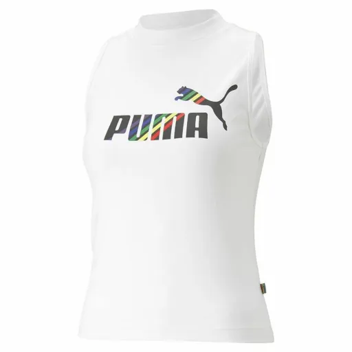 T-Shirt para Mulher Sem Mangas Puma Ess+ Love Is Love Sl Branco