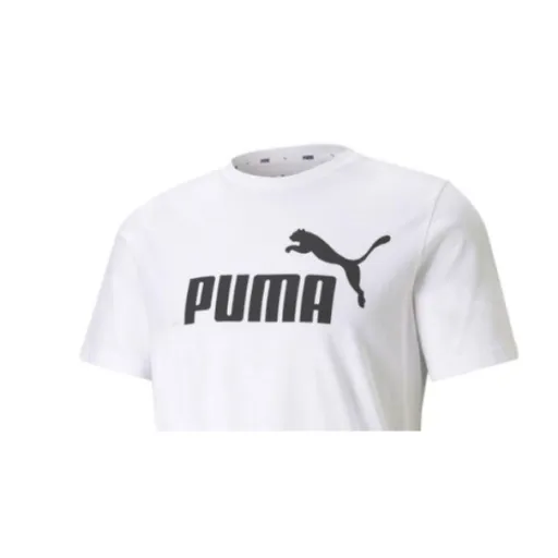 Camisola de Manga Curta Homem Puma ESS LOGO TEE 586666 02 Branco