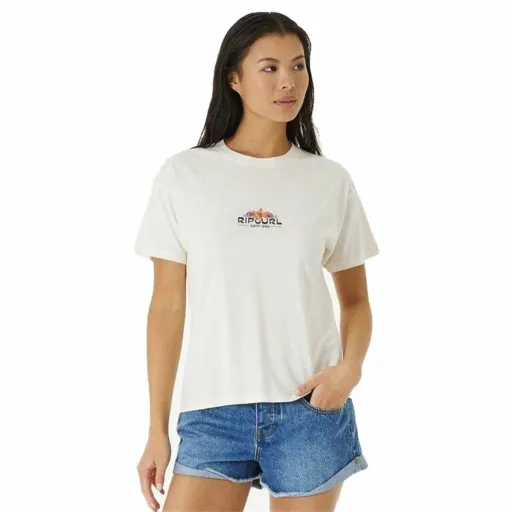 Camisola de Manga Curta Rip Curl Sun Relaxed Branco