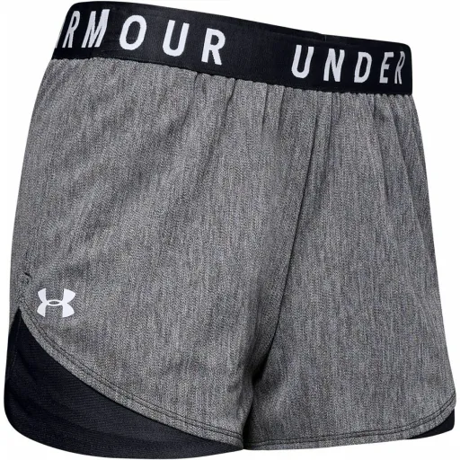 Calções de Desporto para Mulher Under Armour Play Up 3.0 Twist Cinzento Escuro Preto