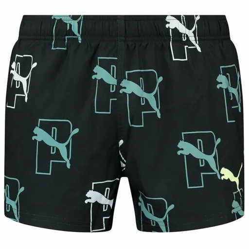 Calção de Banho Homem Puma Swim Print Cat Logo Preto