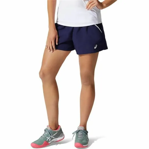 Calções de Desporto para Mulher Asics Court Azul Escuro