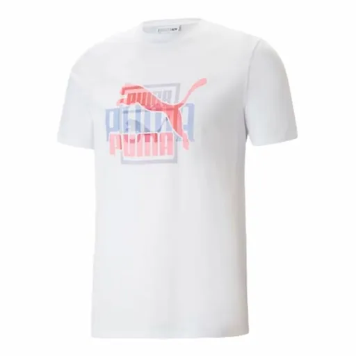 Camisola de Manga Curta Unissexo Puma Classics Branco