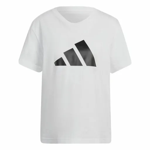 Camisola de Manga Curta Mulher Adidas Future Icons Branco