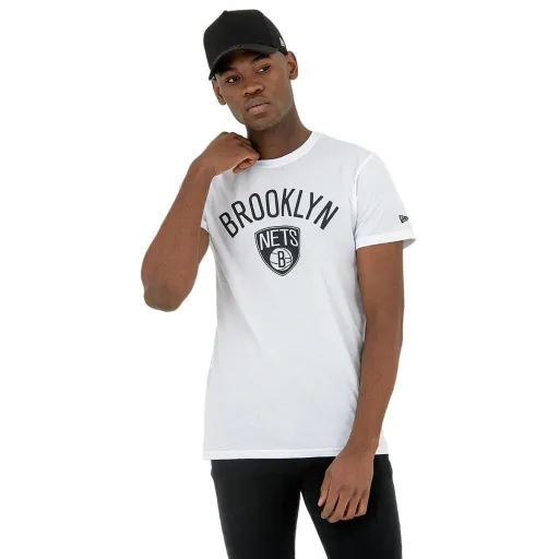 Camisola de Manga Curta Homem New Era NOS NBA BRONET 60416753 Branco