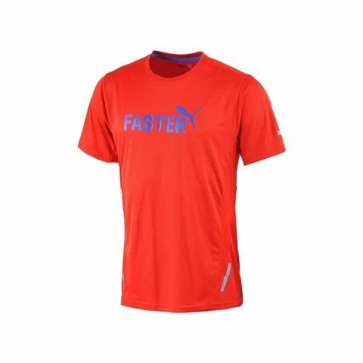 Camisola de Manga Curta Homem Puma  Graphic 1UP Vermelho