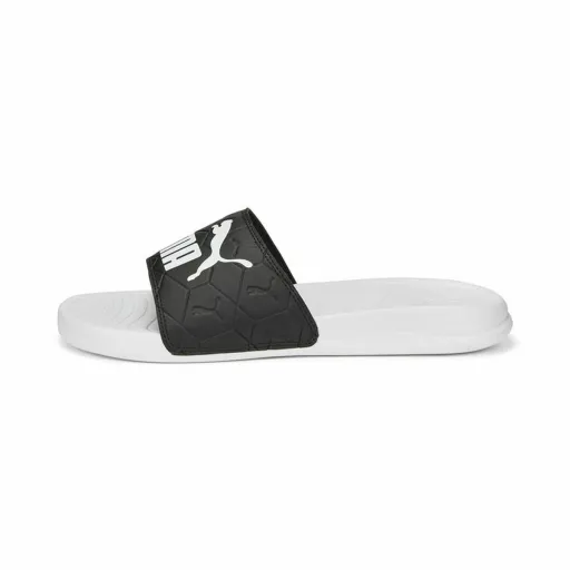 Chinelos para Homem Puma Popcat 20 Logo Power Branco Preto