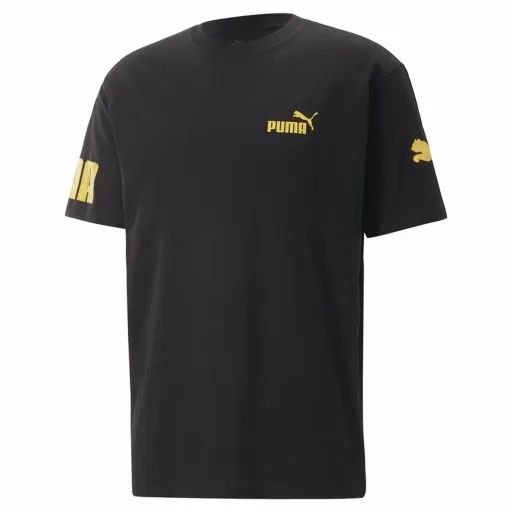 Camisola de Manga Curta Homem Puma Power Summer Preto Unissexo