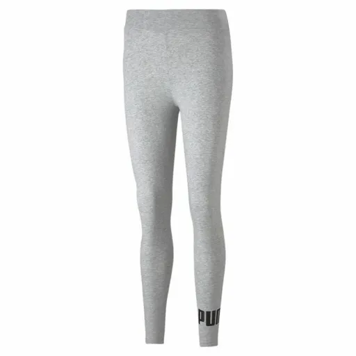 Leggings de Desporto de Mulher Puma Essentials Logo Cinzento Claro