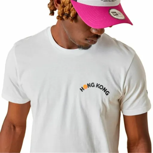 T-Shirt de Desporto de Manga Curta New Era Dumplings Food Branco