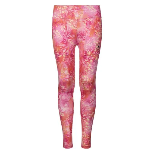 Leggings de Desporto Infantis Converse HIGH RISE PRINTED 4CF484 AHB Fúcsia