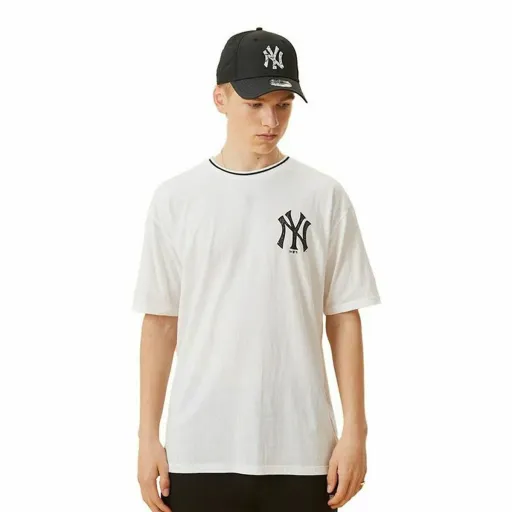 Camisola de Manga Curta Homem New Era Branco