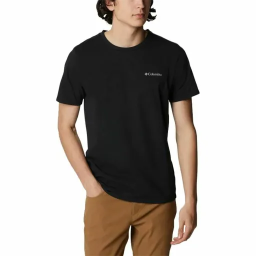 Camisola de Manga Curta Homem Columbia Sun Trek Preto Homem