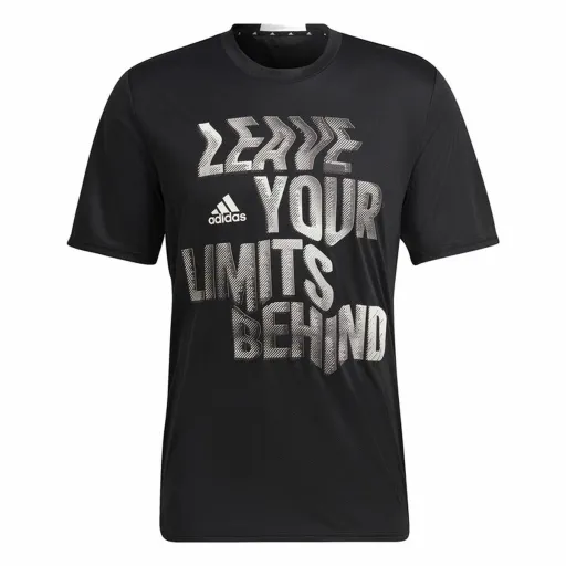 Camisola de Manga Curta Homem Adidas HIIT Preto