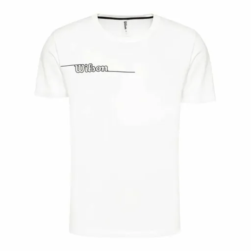 T-Shirt de Desporto de Manga Curta Wilson Team II Teach Branco