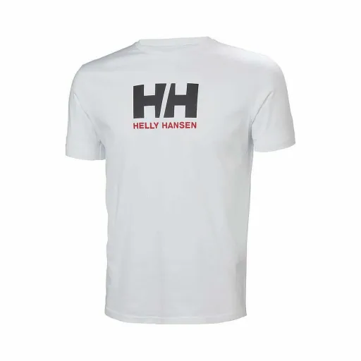 Camisola de Manga Curta Homem LOGO Helly Hansen 33979 001  Branco