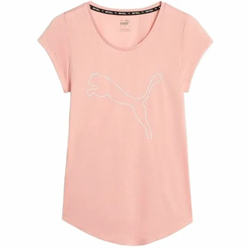 Camisola de Manga Curta Mulher Puma Train Favoriterse Rosa Claro