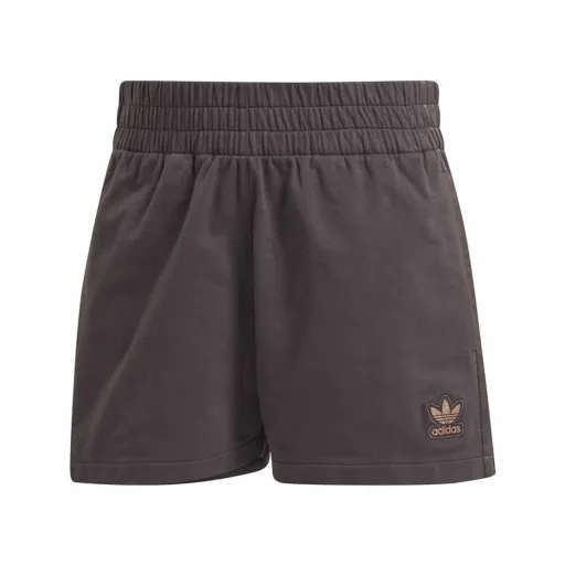 Calções de Desporto para Mulher Adidas Originals 3 Stripes Castanho