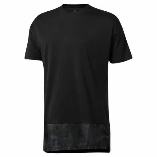 Camisola de Manga Curta Homem Reebok Preto