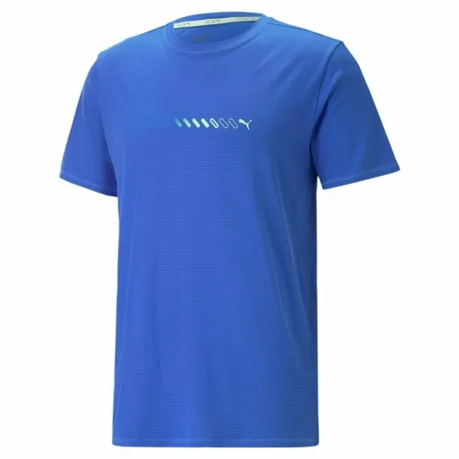 Camisola de Manga Curta Homem Puma Run Favorite Logo Azul