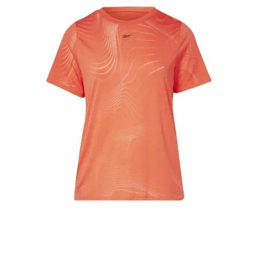 Camisola de Manga Curta Mulher Reebok Burnout Laranja