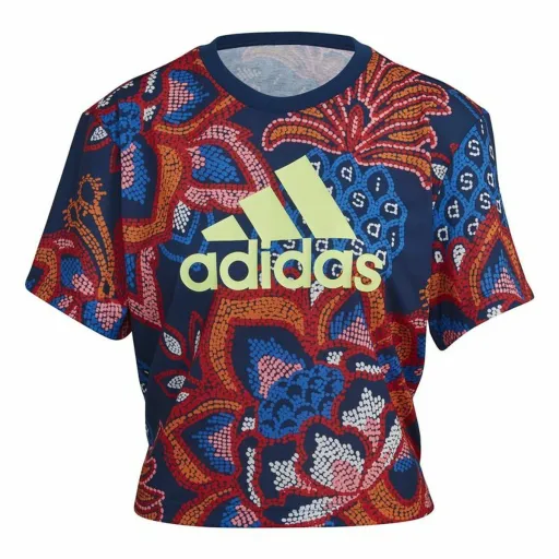 Camisola de Manga Curta Mulher Adidas  FARM Rio Graphic