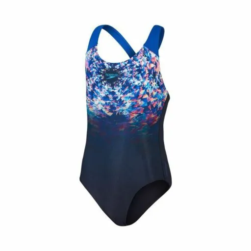 Fato de Banho de Menina Speedo Digital Placement Azul