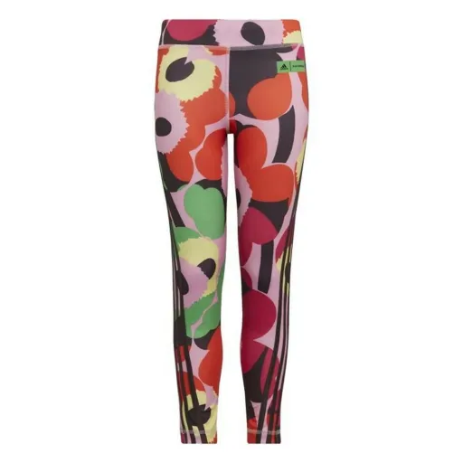 Leggings de Desporto Infantis Adidas Multicolor Cor de Rosa