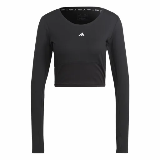 Camisola de Manga Comprida Mulher Adidas Studio Preto