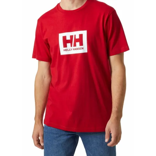 Camisola de Manga Curta Homem  HH BOX T Helly Hansen 53285 162  Vermelho