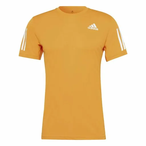 Camisola de Manga Curta Homem Adidas Own The Run Laranja