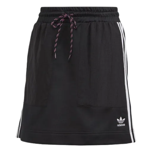 Saia de Ténis Adidas Originals 3 Stripes Preto