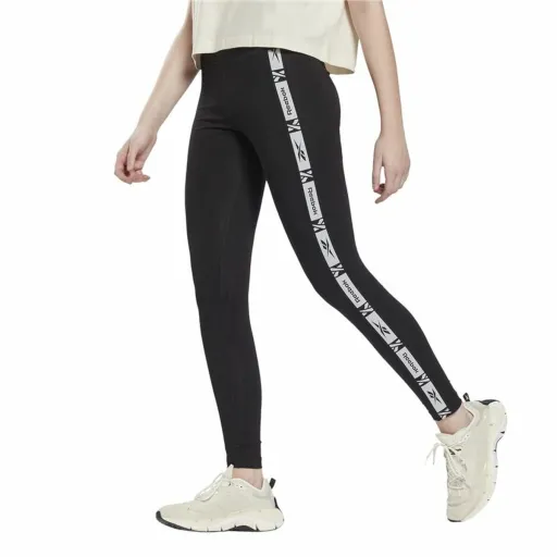 Leggings de Desporto de Mulher Reebok TE Tape Preto