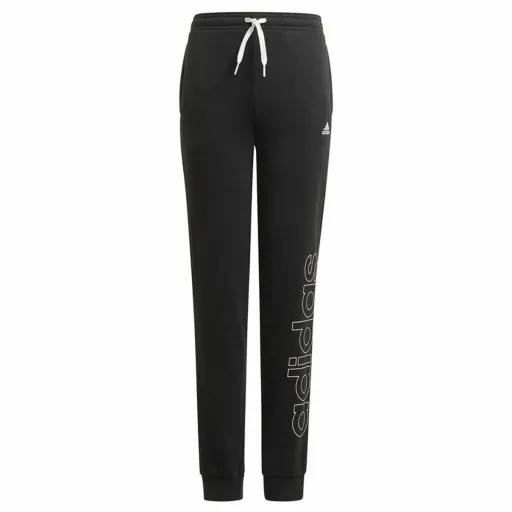 Calças de Treino Infantis Adidas  Essentials French Terry Preto