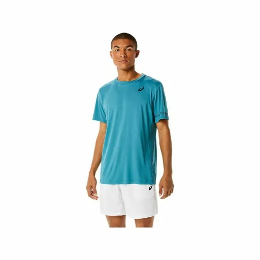 Camisola de Manga Curta Homem Asics Court Azul