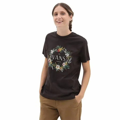 Camisola de Manga Curta Mulher Vans Wreath Of Flowers Bff Tee-B