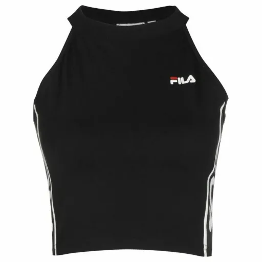 Top Desportivo de Mulher Fila  Cropped Preto