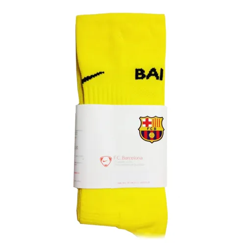 Meias de Desporto Nike FCB Home Away Amarelo