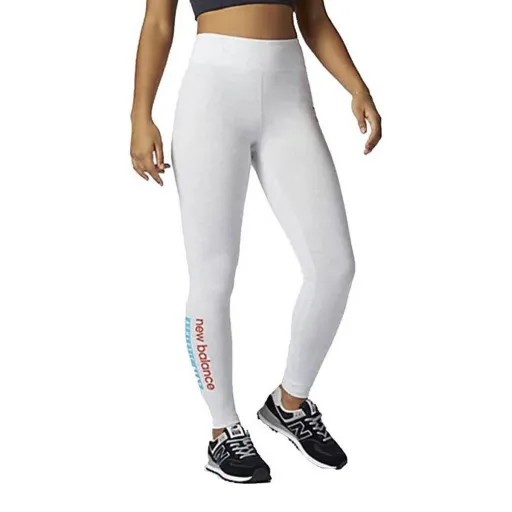 Leggings de Desporto Homem New Balance Essentials Field Day Branco