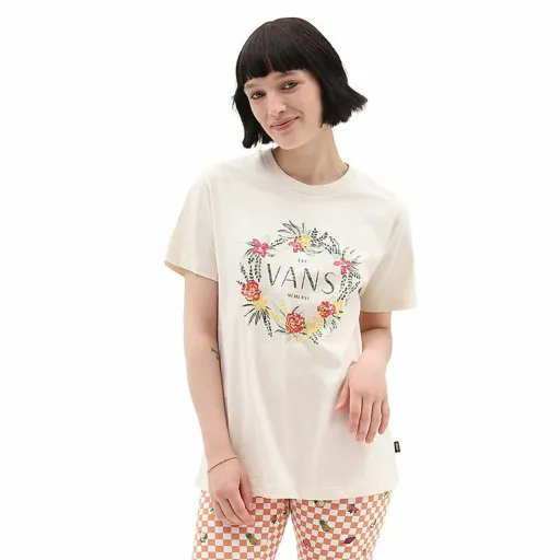 Camisola de Manga Curta Mulher Vans Wreath Of Flowers Bff Tee-B