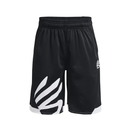 Calções de Desporto Infantis Under Armour Curry Splash Preto