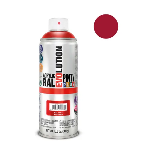 Tinta em Spray Pintyplus Evolution RAL 3003 400 ml Rubi