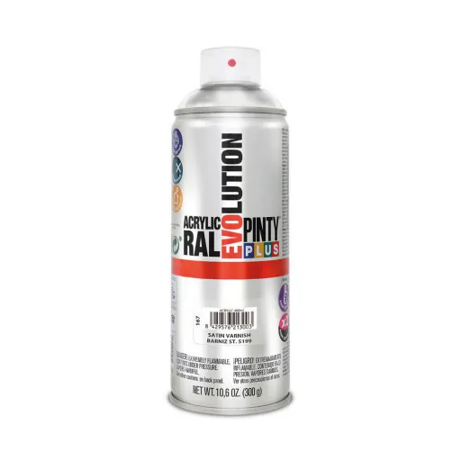 Verniz em Spray Pintyplus Evolution S199 400 ml Acetinado Incolor