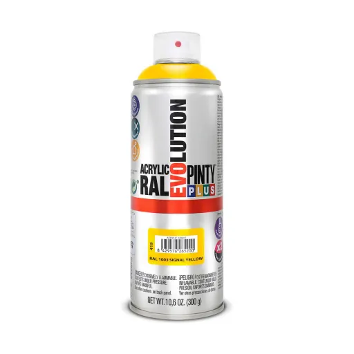 Tinta em Spray Pintyplus Evolution RAL 1003 400 ml Signal Yellow