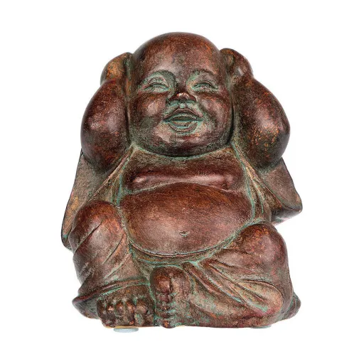 Figura Decorativa Atmosphera Sabiduria Santai 12 x 11 x 9,5 cm Castanho Poliresina