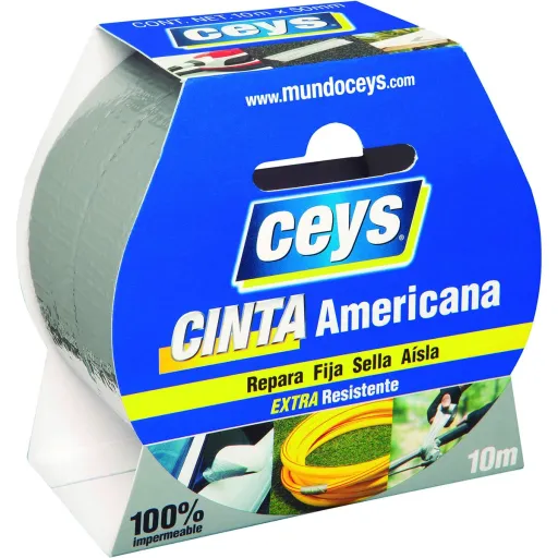 Fita Americana Ceys 10 m x 50 mm Prateado